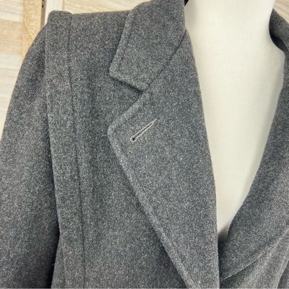 Mackintosh Vintage Gray Wool Pea Coat 14 Large - Picture 4 of 16
